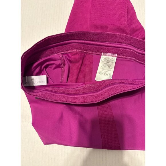 Adidas "Stella McCartney" Women's Shiny Legging 3/4 Pants Sport Capri Fusia Smal - Picture 9 of 16